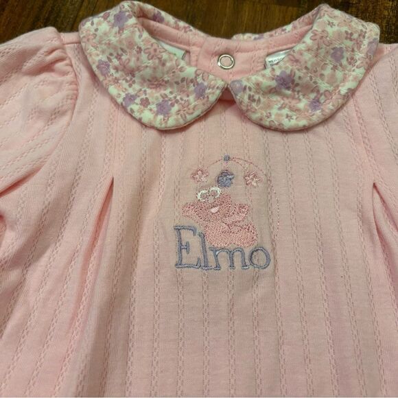 Sesame Street Elmo Pink Floral Vintage 2 piece set - Picture 4 of 7